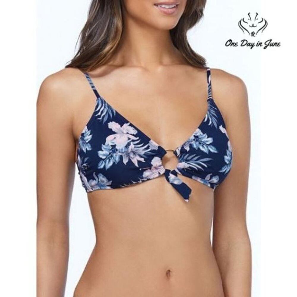 Ambrielle Floral Bikini Top Size XXL